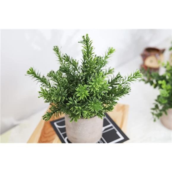 3 Pack Mini Potted Fake Plants Artificial Plastic Eucalyptus Plants Home Office - Picture 4 of 6